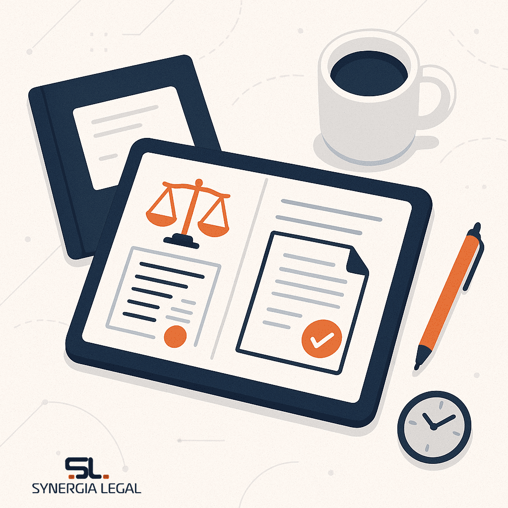 Legal summaries on an ipad